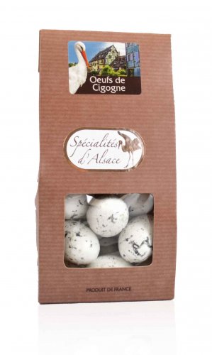 Schoko-Storcheier aus dem Elsaß, 120g, Grundpreis 5,79 EUR / 100 g